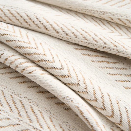 Herringbone Chenille Tassel Sofa Cover