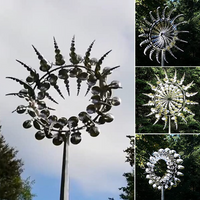 Metal Garden Windmill 102cm