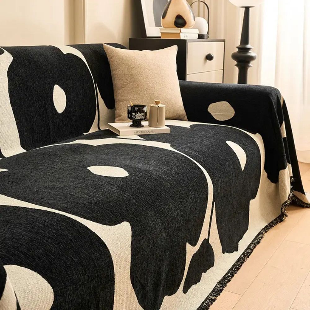 Monaco Abstract Chenille Sofa Cover