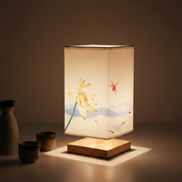 Bamboo & Fabric Table Lamp