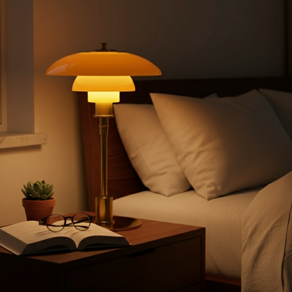 Hand-Blown Glass Table Lamp 47cm