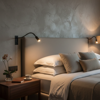 Reading sconce in room