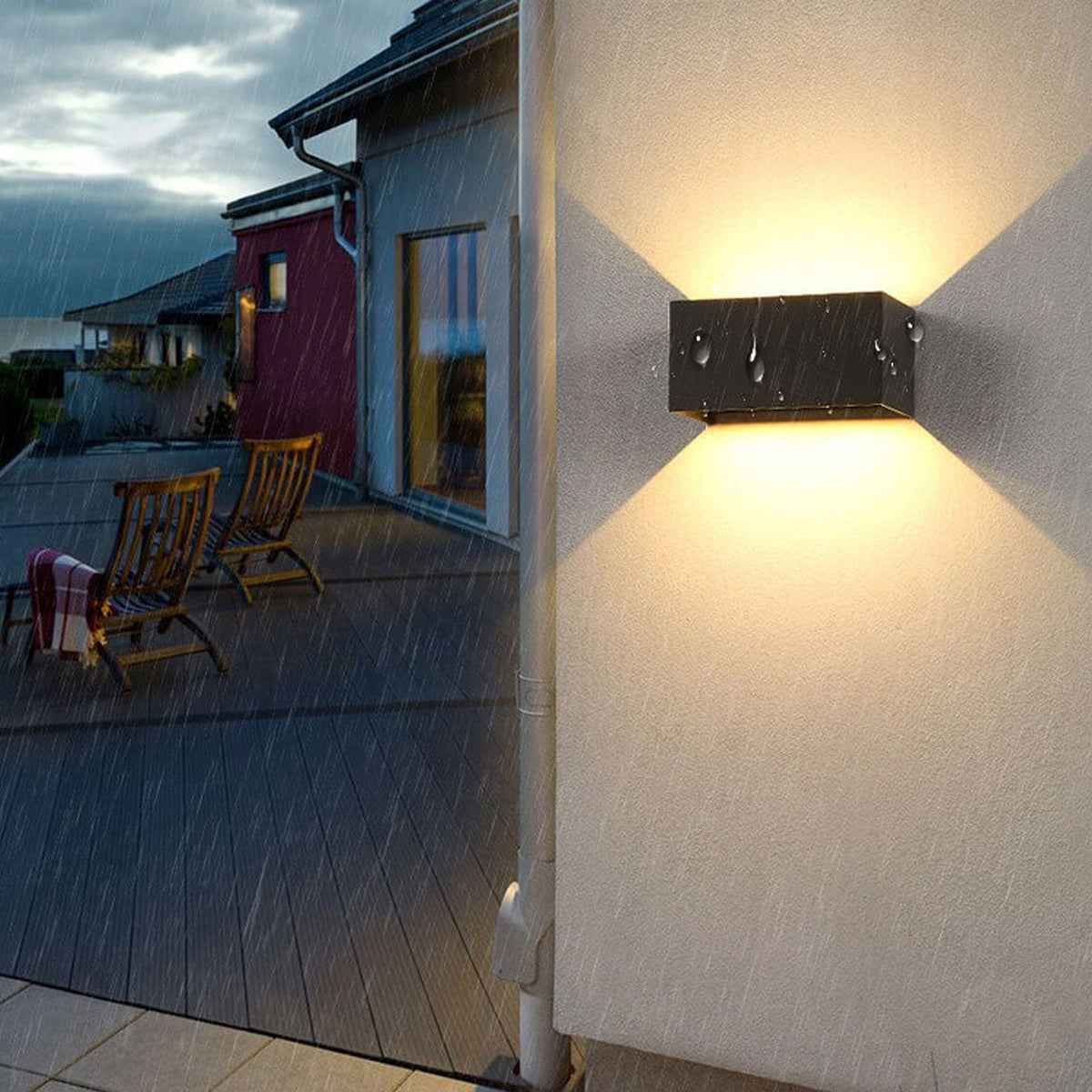 Rectangular Outdoor LED Wall Light