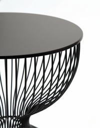 Arka Hourglass Metal Side Table