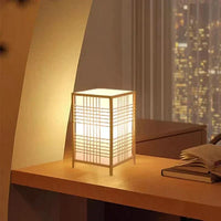 Japanese Bamboo Table Lamp
