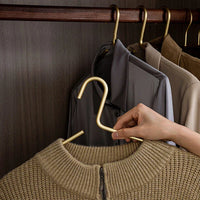 Solid Metal Clothes Hangers, Set of Five