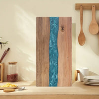 River Resin Acacia Serving Board