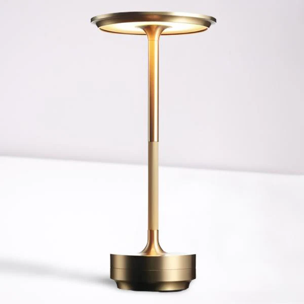 Metal desk lamp rotated