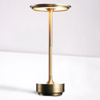 Metal desk lamp rotated
