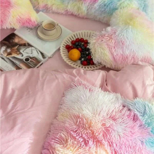 Plush Velvet Blanket and Cushion Set