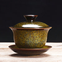 Kiln-Glazed Ceramic Gaiwan