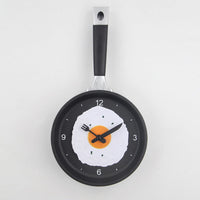 Fried Egg Pan Silent Wall Clock 35cm