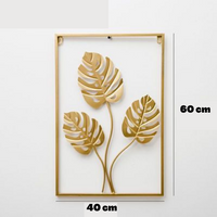 Gold Leaf Metal Wall Art