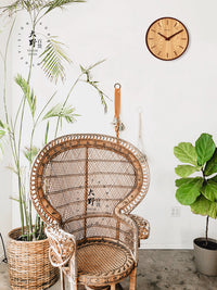 Wooden clock grain detail
