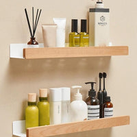Solid Wood Bathroom Shelf