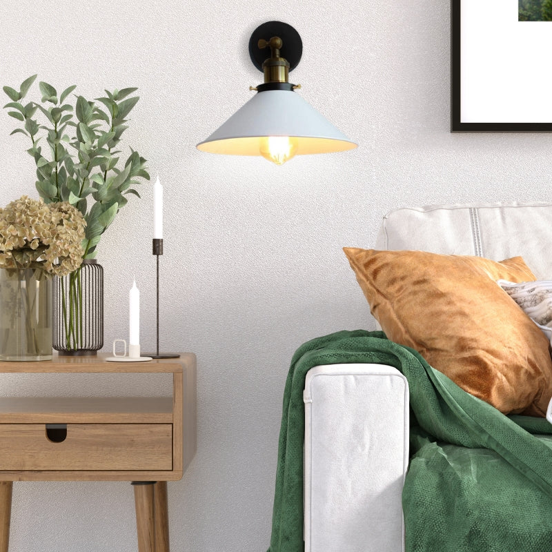 Enamel Dome Wall Light 22cm
