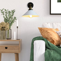 Enamel Dome Wall Light 22cm