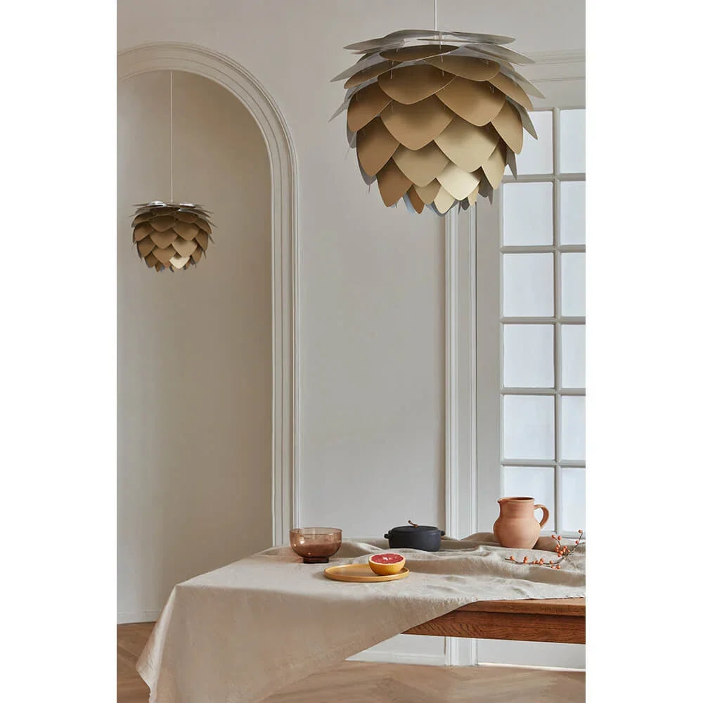 Pine Cone Wood Pendant Light 38-45cm