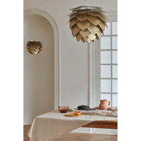 Pine Cone Wood Pendant Light 38-45cm