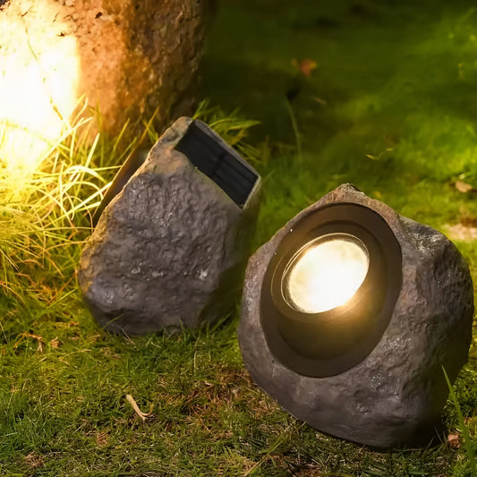 Riverstone Solar Rock Light