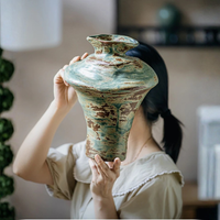 Amara Tall Matte Ceramic Vase 30cm
