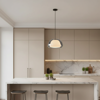 Tinted Glass Dome Pendant Light