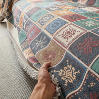 Boho Knitted Tassel Sofa Cover