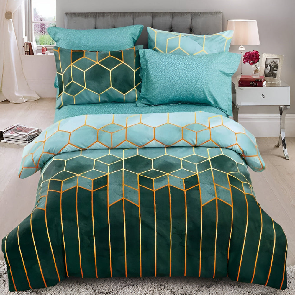 Honeycomb Jacquard Duvet Set