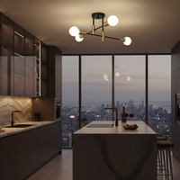 Axon Two-Tone Semi-Flush Ceiling Light