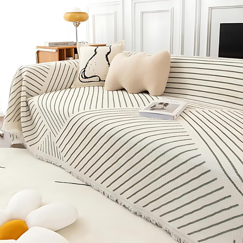 CozyCover Tasselled Sofa Cover