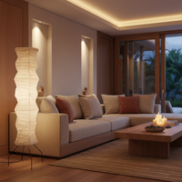 Wabi-Sabi Rice Paper Floor Lamp 180cm
