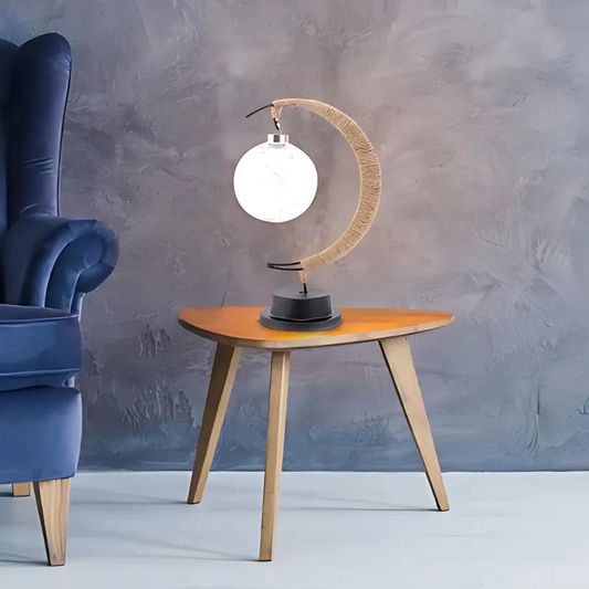 Glass Battery Table Lamp 27cm