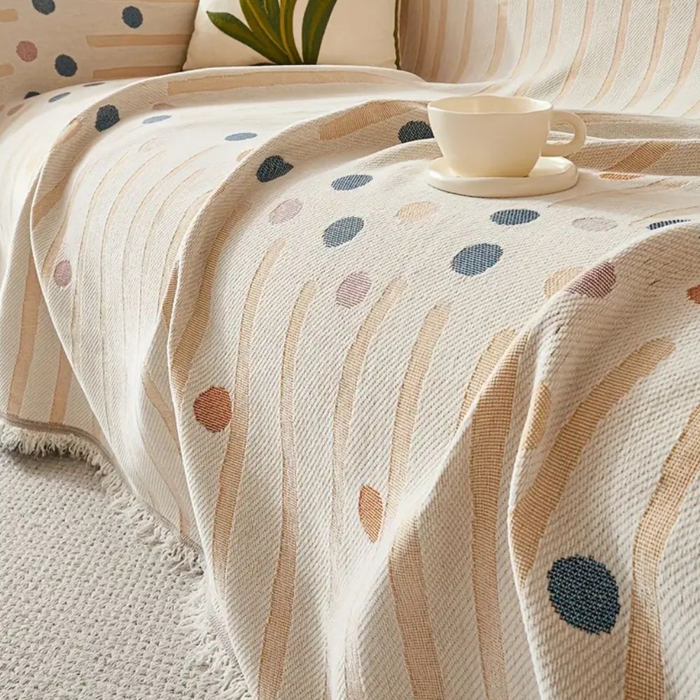 Breezy Bubbles Chenille Sofa Cover