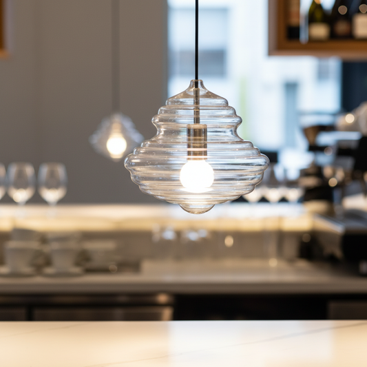La Toupie Hand-Blown Glass Pendant