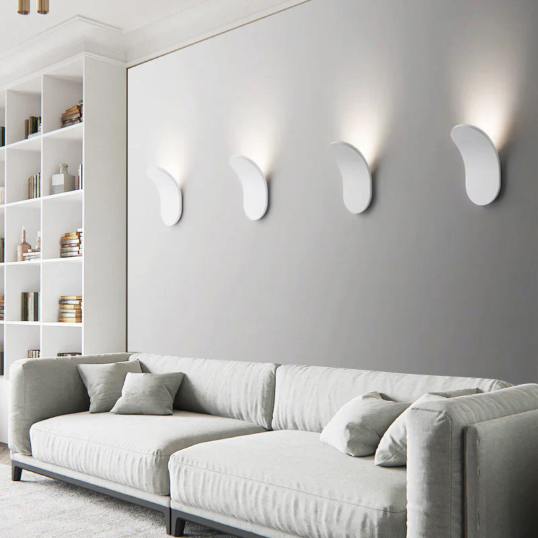 Compact Half-Moon Wall Light 18cm
