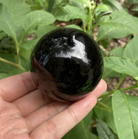 Polished Obsidian Sphere