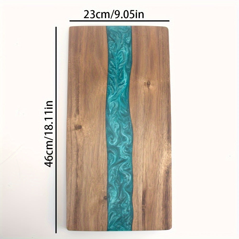 River Resin Acacia Serving Board