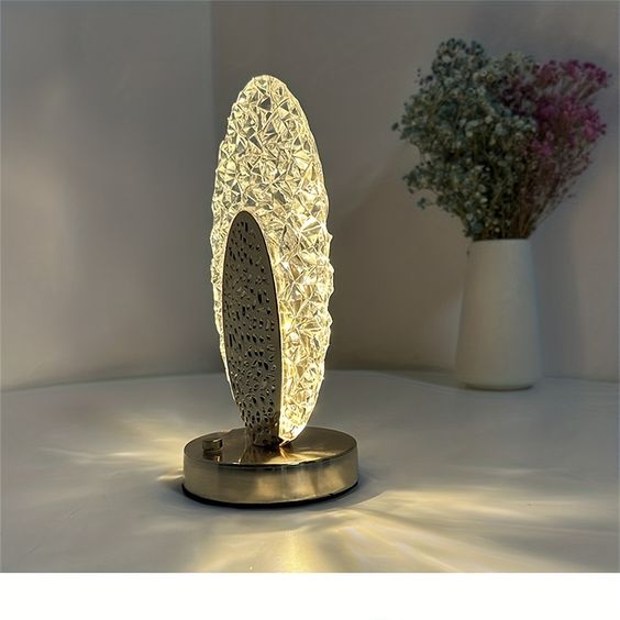 Peacock Cordless Table Lamp 22cm