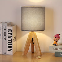 Wooden Tripod Table Lamp 39cm