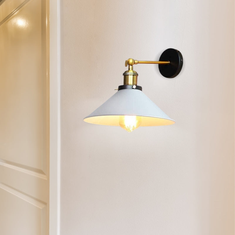 Enamel Dome Wall Light 22cm