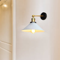 Enamel Dome Wall Light 22cm