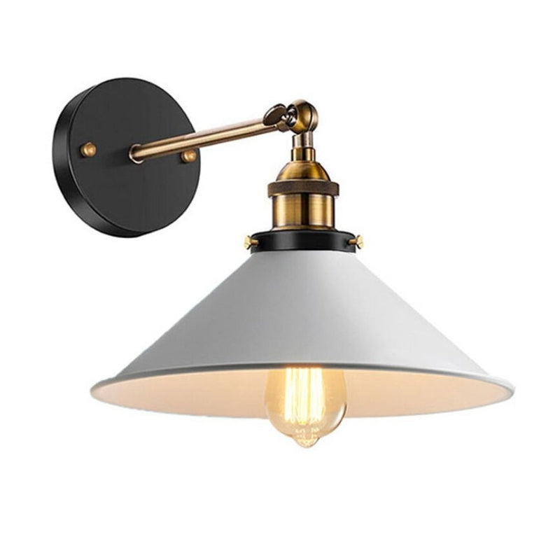 Enamel Dome Wall Light 22cm