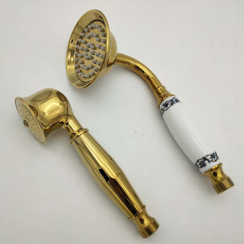 Brass Finish Handheld Shower Set 23cm
