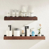 Solid Wood Bathroom Shelf