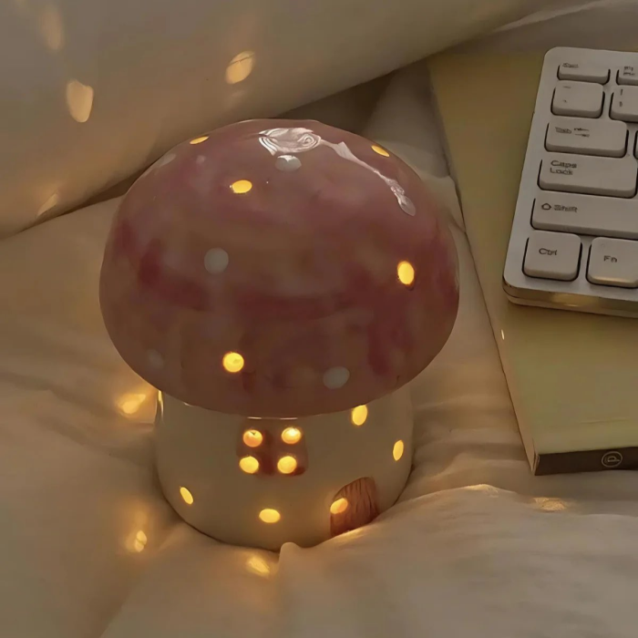 Ceramic Mushroom Night Light