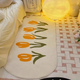 Tulip Print Bedside Runner Rug