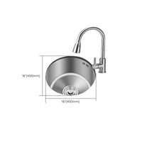 Round Undermount Kitchen Sink 28-32cm
