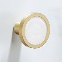 Brass Finish Bathroom Fittings, Marble Inlay