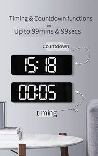 Large Digital Wall Clock 40cm