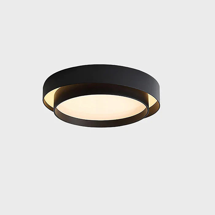 Deep Drum Iron Ceiling Light, White